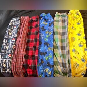 Lot of boys pajama pants